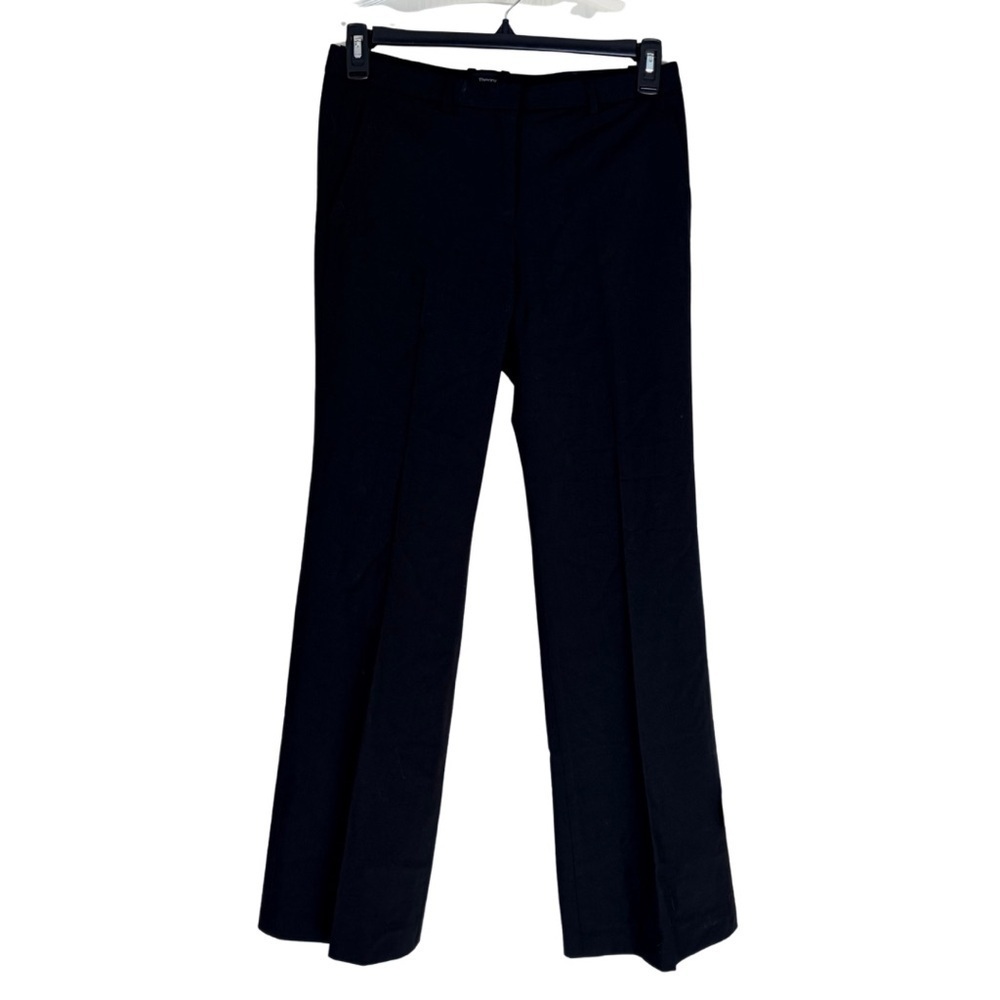Theory Tall Demetria 2 Classic Suit Wool Black Tailored Pant Trousers, 6 - Picture 2 of 12